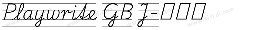 Playwrite GB J字体转换